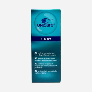 Unicare Zachte Daglenzen - 30 Stuks - Sterkte -2.25 - Hioxifilcon A 58% Water - Gevoelige Ogen