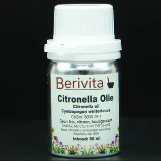 Berivita Citronella Olie 50ml - Pure Etherische Citronellaolie