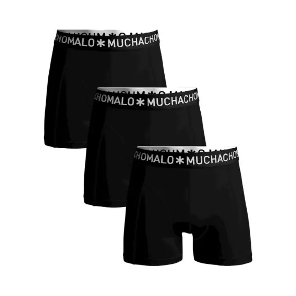 Muchachomalo 3er Pack Solid Men Black, F1-Mucha, Black, Größe-F1-Mucha, L/6 thumbnail