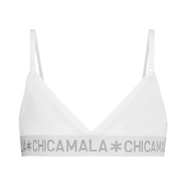 Chicamala Muchachomalo Meisjes Ondergoed Muchachomalo Girls Triangle Top Solid Wit 146/152 thumbnail