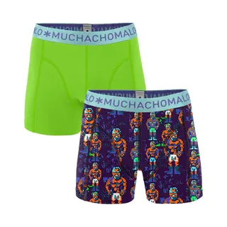 Muchachomalo Clones Jongens Boxershort - 2 Pack - Print/Groen - Maat 158/164