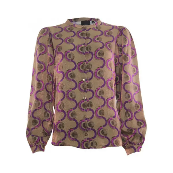 Poools Blouse 333205 - Taupe thumbnail