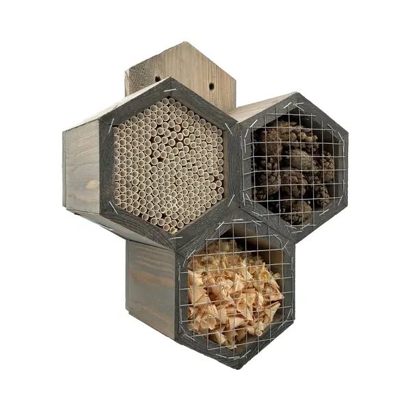 Garden Spirit Insectenhotel 11 X 27 X 33 Cm. - Bijenhotel Honingraat thumbnail