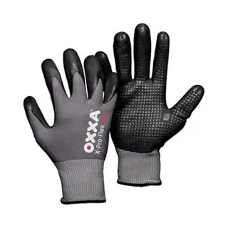 Oxxa X-Pro-Flex Plus 51-295 Handschoen M Oxxa - Zwart - Nitril/Lycra - Gebreid Manchet - En 388, 2016