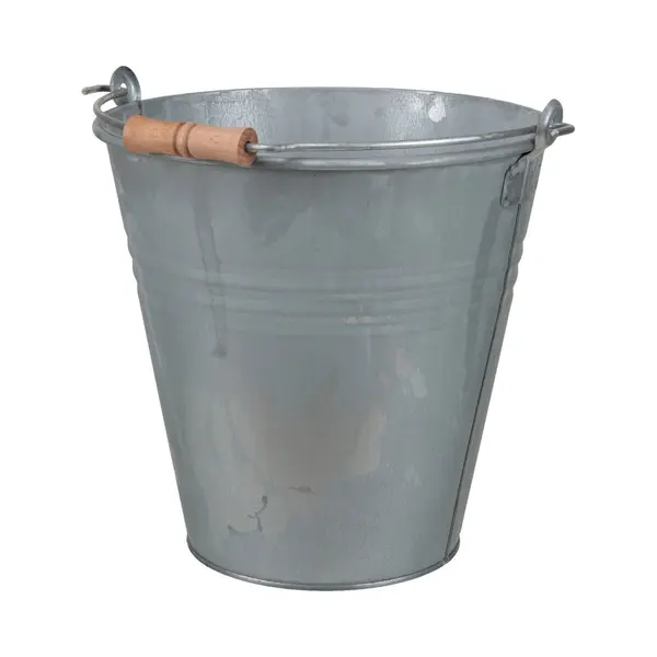 Othmar Decorations Emmer/plantenpot 7, 5 Liter - D27 X H27 Cm Zilver - Zink thumbnail