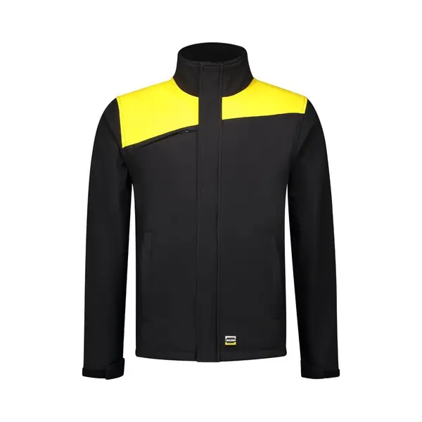 Tricorp Softshell Bicolor Naden 402021 - Mannen - Zwart/Geel - L thumbnail