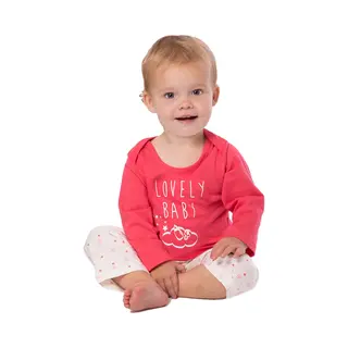 Amantes Baby Pyjama Meisjes Roze/fuchsia - Lovely Baby - Maat 86/92