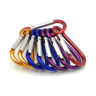 Benson Tools Benson Extra Leichter Mini Karabiner, Schlüsselanhänger, 8 Stück, Gefederter Verschluss