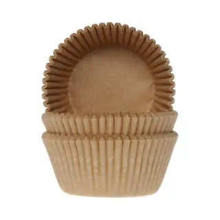Cupcake Cups (Vormpjes) Kraft 50x33mm - 50st. - House Of Marie