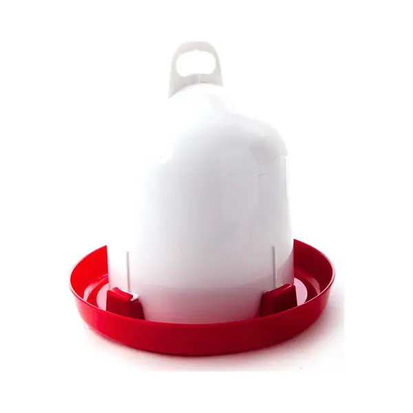 Olba Hühnertränke, Doppelmanteltränke 6 Liter. Eine Leicht Befüllbare Wassertränke Aus Bruchfestem Kunststoff Mit Verschluss, Für Hühner. thumbnail