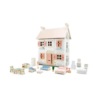 Eitech Poppenhuis Inclusief Meubels, Hout