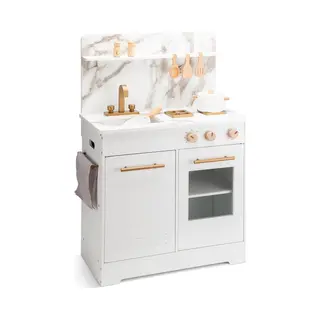 New Classic Toys - Holzspielzeug Kinderküche / Spielküche - Weiß Mit Marmor - Fsc