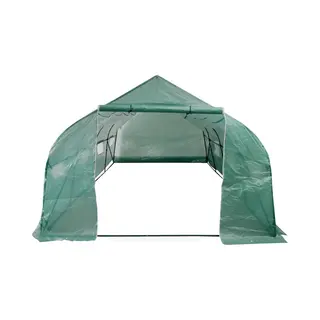 VidaXL Tuinkas Walk-in Draagbare Polytunnel Met Stalen Frame 18 M²