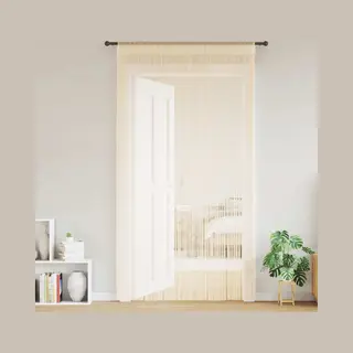 VidaXL Draadgordijnen 140x250 Cm Crème 2 St