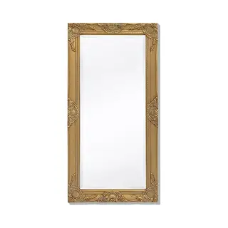Wall Mirror Baroque Style 100x50 Cm Gold Vidaxl