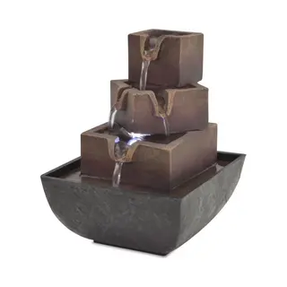 Zimmerbrunnen Mit Led Polyresin Vidaxl