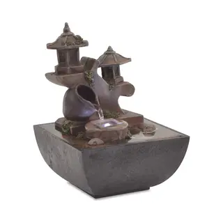 VidaXL Zimmerbrunnen Mit Led Polyresin