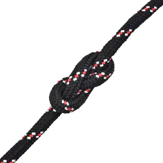 VidaXL - Boot - Touw - 12 - Mm - 50 - M - Polypropyleen - Zwart