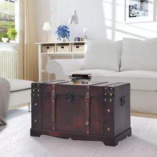 VidaXL Koffer, Aufbewahrungsboxen Coffre Vintage Bois 66 X 38 X 40 Cm Marron