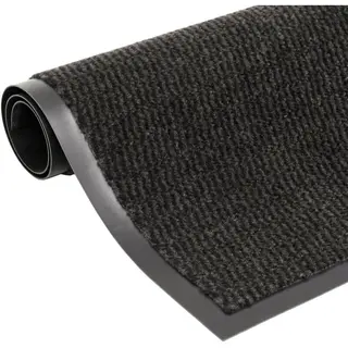 VidaXL Schmutzfangmatte Rechteckig Getuftet Türmatte Fußmatte Schmutzmatte Sauberlaufmatte Fußabtreter Türvorleger Matte 60x90cm Schwarz
