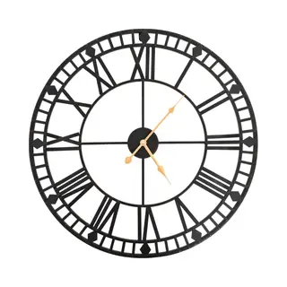 VidaXL Wanduhr Vintage Mit Quarzwerk Metall 60 Cm Xxl