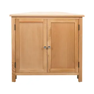 VidaXL Eckschrank 80x33, 5x78 Cm Massivholz Eiche