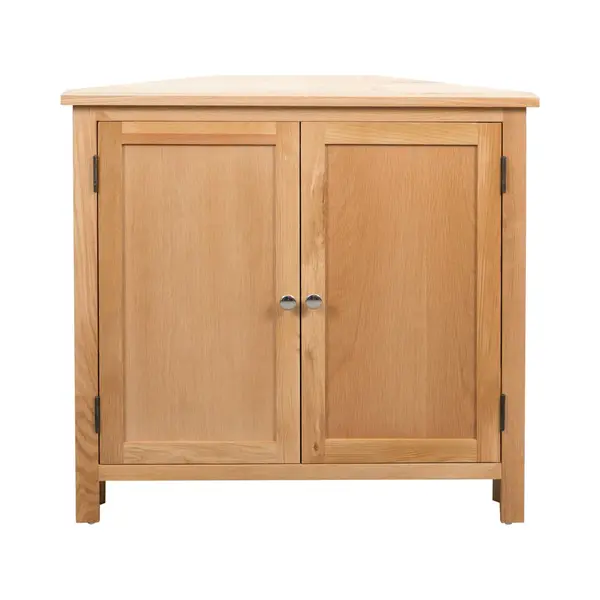 VidaXL Eckschrank 80x33, 5x78 Cm Massivholz Eiche thumbnail