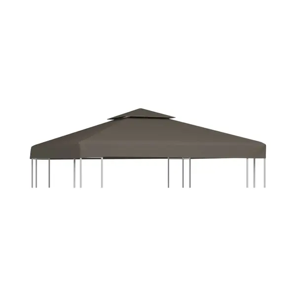Pavillon-dachplane Mit Kaminabzug 310 G/m² 3x3 M Taupe Vidaxl thumbnail