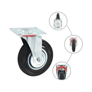 VidaXL Zwenkwielen 4 St 125 Mm
