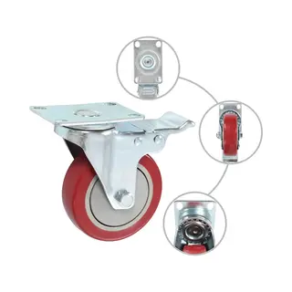 VidaXL Lenkrollen Mit Bremsen 4 Stk. 100 Mm