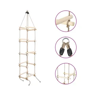 Kinder-strickleiter 200 Cm Holz Vidaxl