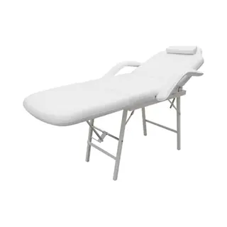 VidaXL Behandelingsstoel Voor Gezicht 185x78x76 Cm Kunstleer Wit
