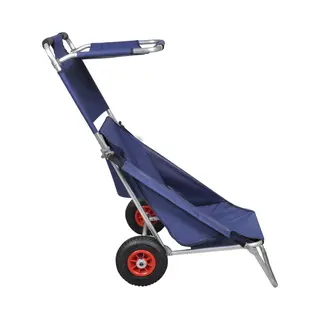 VidaXL Strandwagen Mit Rädern Tragbar Klappbar Blau