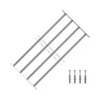 VidaXL Fenster Fenstergitter Verstellbar Mit 4 Querstäben 700-1050 Mm, (1 St)
