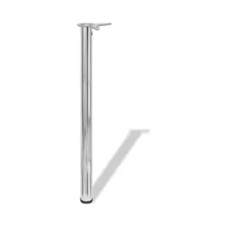 VidaXL 4x Höhenverstellbares Tischbein Tischbeine Chrom 870 Mm