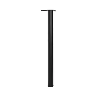 4 Height Adjustable Table Legs Black 870 Mm Vidaxl