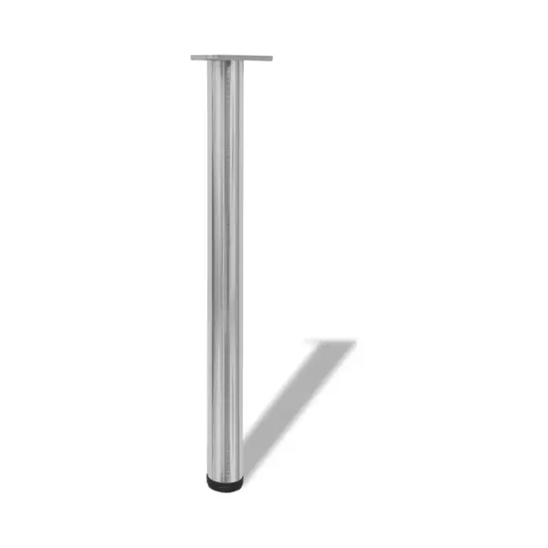 4x Höhenverstellbares Tischbein Gebürstetes Nickel 710 Mm Vidaxl thumbnail