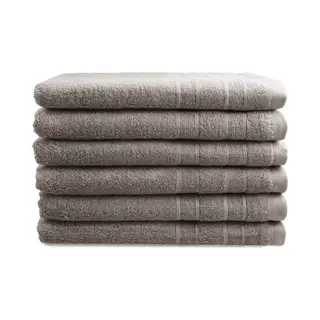 Outlet Badtextiel - Set Van 6 - Gastendoek 30x50 - Zandgrijs