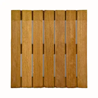 Terrassenfliesen Holzfliesen Bangkirai Hartholz 50x50cm