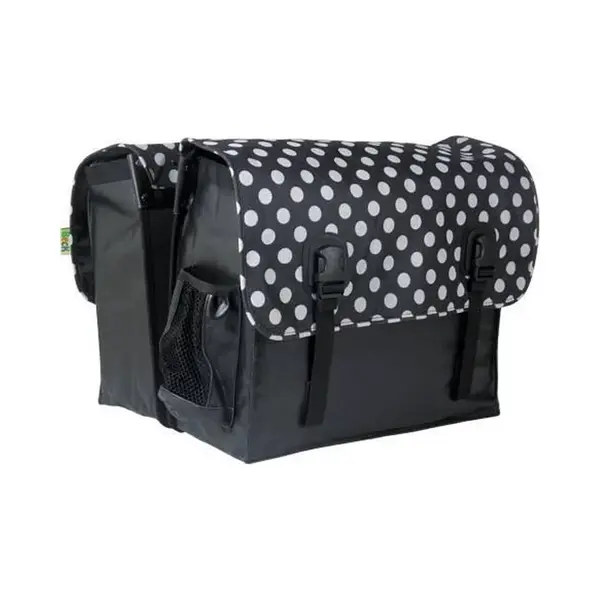 Beck Classic - Dubbele Fietsstas - White Small Dots - 46L thumbnail