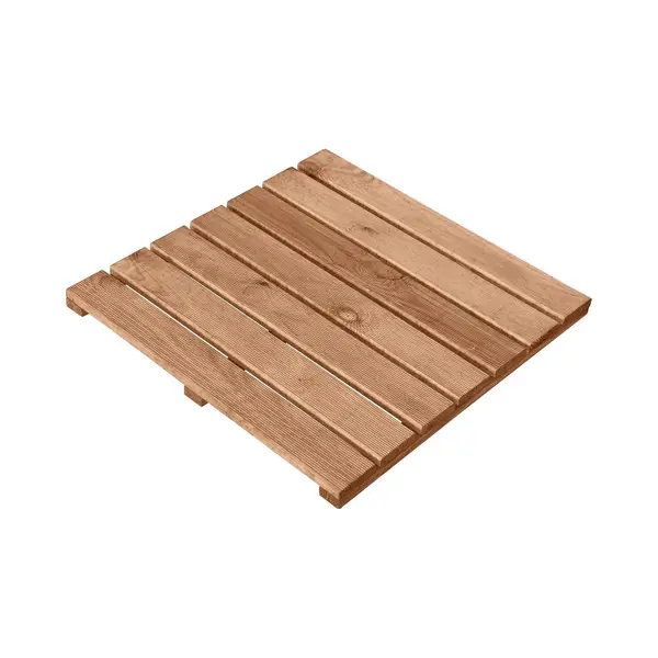 Holzfliesen Terrassenfliesen Holz Kiefern 50x50cm thumbnail