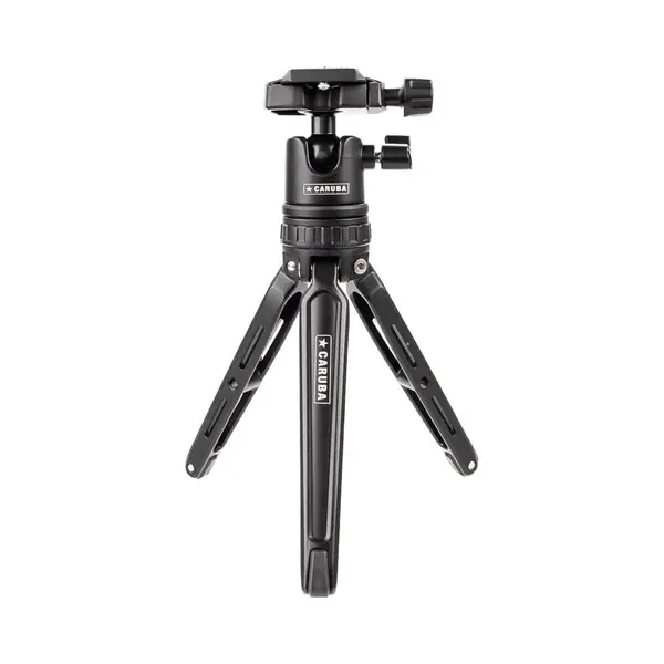 Caruba Tabletop Mini Tripod Pro With Panoramic Ball Head (Metall), Stativ, Schwarz thumbnail