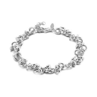 Casa Jewelry Armband Jada Zilver Van 17 Cm Met 3 Cm Verlengketting