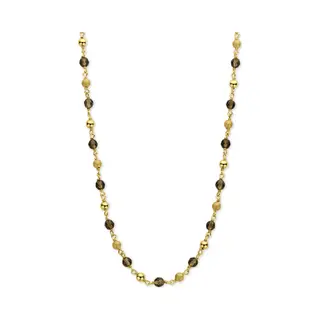Casa Jewelry Collier Riva Rookkwarts - Goud Verguld