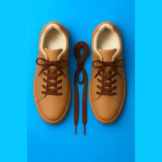 Bibabad 2 Paar Bruin Platte Schoenveters 120 Cm –Sneakers Veters Duurzaam Stevig Tijdloos En Modern