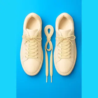 Bibabad 2 Paar Ecru Platte Schoenveters 120 Cm – Sneakers Veters Duurzaam Stevig Tijdloos En Modern
