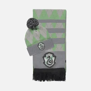 Difuzed Harry Potter Muts & Sjaal Set Slytherin Grijs/Groen
