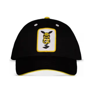 Pokémon Pikachu Unisex Cap Schwarz 100% Baumwolle Fan-Merch, Gaming