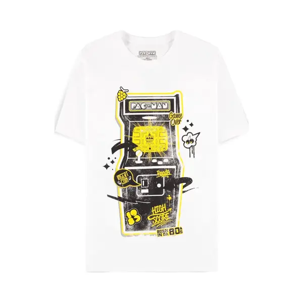 Pac-Man - Gaming T-shirt - Arcade Classic - S Tot Xxl - Voor Mannen - Wit thumbnail