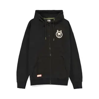 Marvel Loki Vest Met Capuchon -L- Logo Badge Zwart